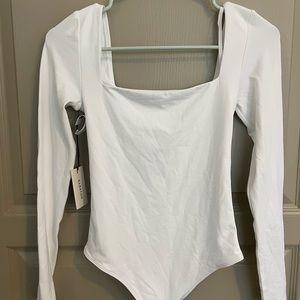 White Aritzia bodysuit